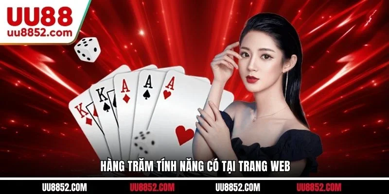 Hàng trăm tính năng có tại trang web