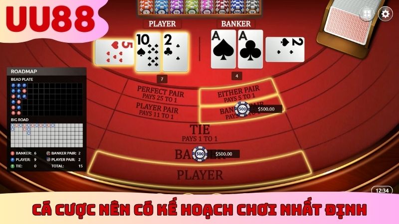 Cá cược nên có kế hoạch chơi nhất định