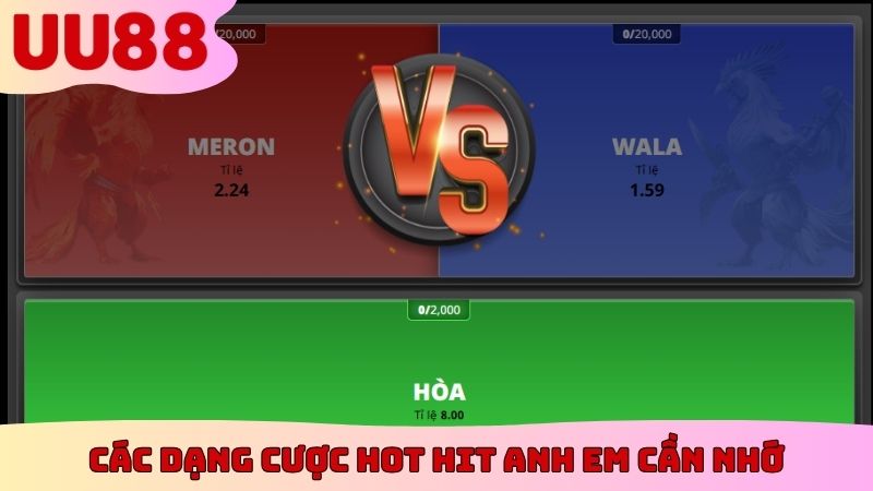 Các dạng cược hot hit anh em cần nhớ