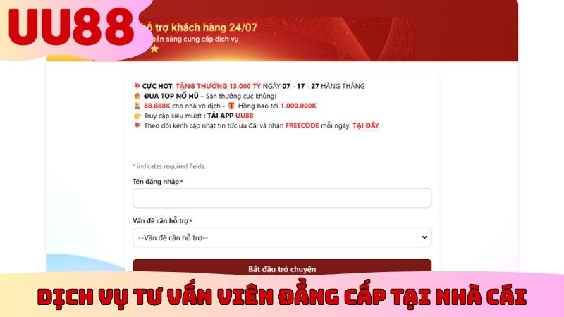 Dịch vụ tư vấn viên đẳng cấp tại nhà cái
