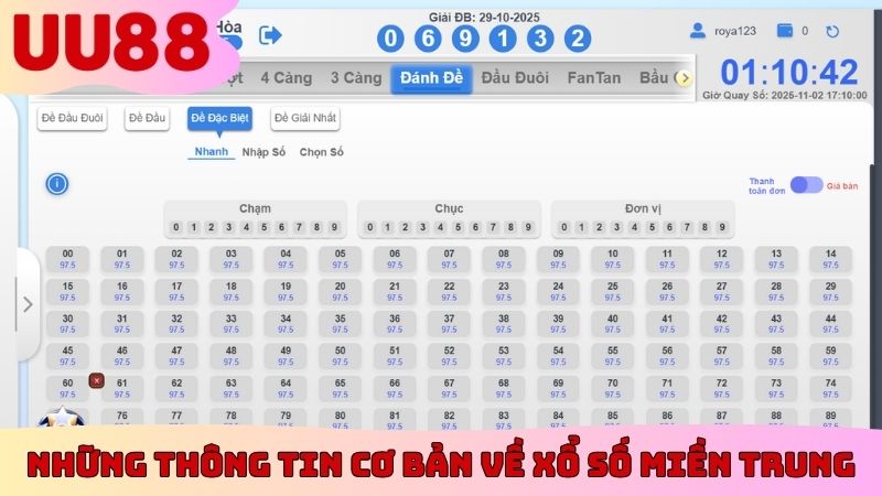 Những thông tin cơ bản về xổ số miền Trung