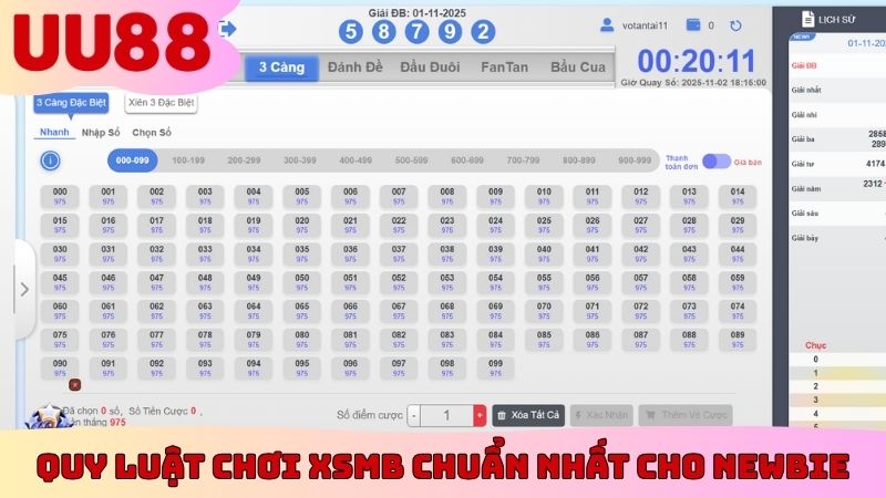 Quy luật chơi XSMB chuẩn nhất cho newbie