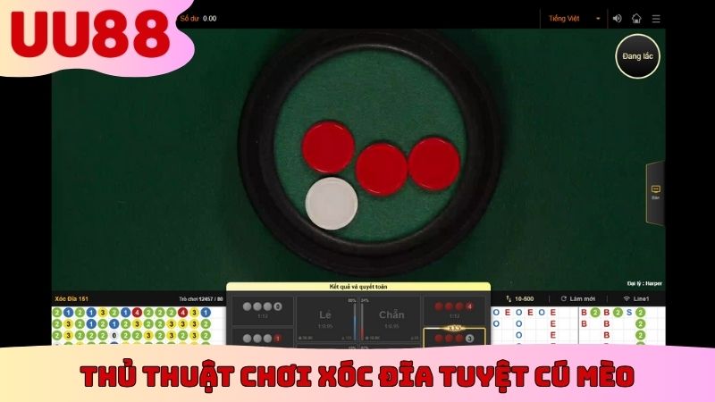 Thủ thuật chơi Xóc Đĩa tuyệt cú mèo