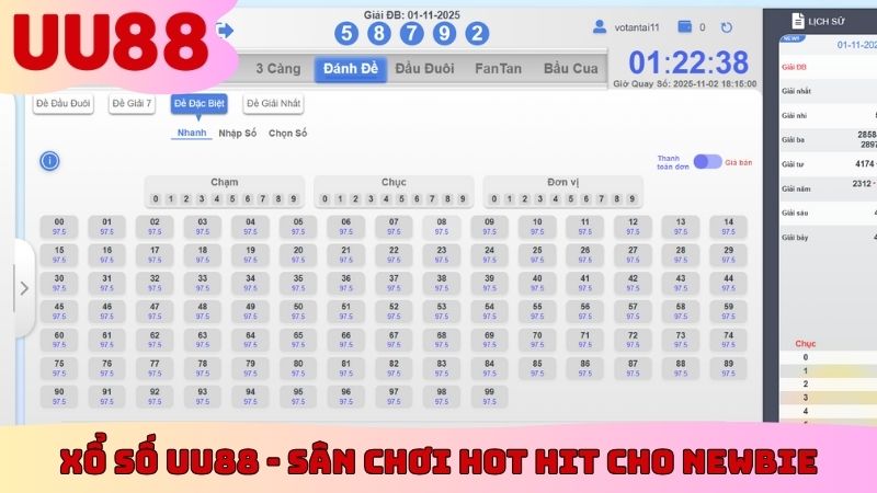 Xổ số UU88 - Sân chơi hot hit cho newbie
